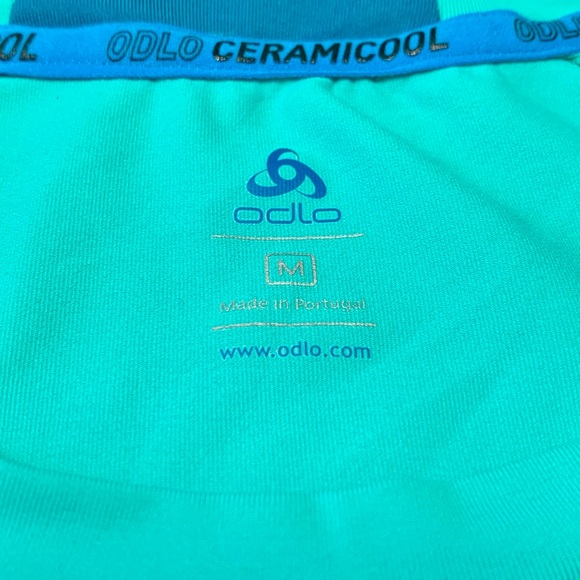Odlo Ceramicool Pro Pool Green/Crystal Teal Base Layer Top - Picture 8 of 10